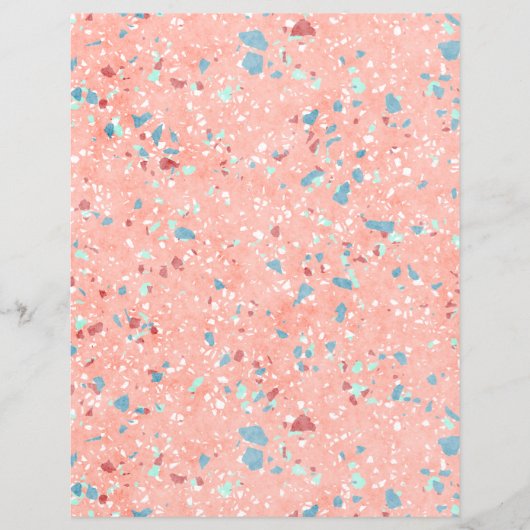 モザイクファンキーカラフルアートスクラップブック紙 (正面)