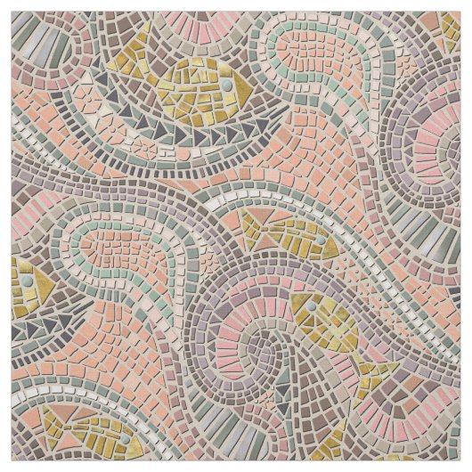 モザイクフィッシュパステル ファブリック (見本)