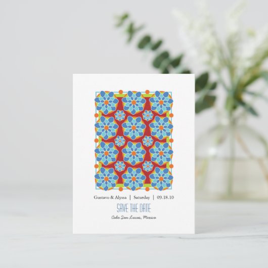 モザイクフローラ日付はがきを保存 案内ポストカード (スタンド正面)