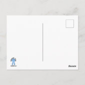 モザイクブルーリボン全般お礼申し上げます ポストカード (裏面)