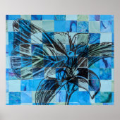 モザイクブルー蝶 ポスター (正面)