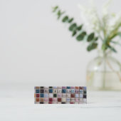 モザイクプロフィールカード スキニー名刺 (スタンド正面)