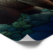 モザイクベアとイーグル山の愛の芸術 ポスター (角)