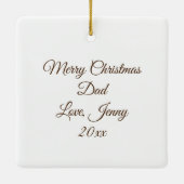 モザイクベアとイーグル セラミックオーナメント (裏面)