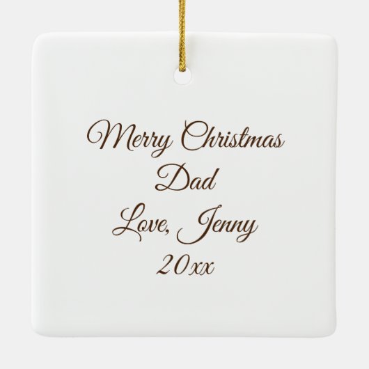 モザイクベアとイーグル セラミックオーナメント (裏面)