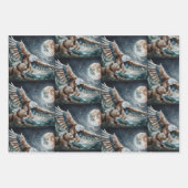 モザイクベアとイーグル ラッピングペーパーシート (正面3)