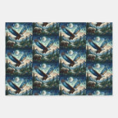 モザイクベアとイーグル ラッピングペーパーシート (正面2)