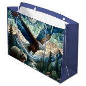 モザイクベアとイーグル ラージペーパーバッグ (裏面アングル)