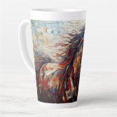 モザイクベイホース カフェラテマグ (左アングル)