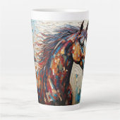 モザイクベイホース カフェラテマグ (正面)