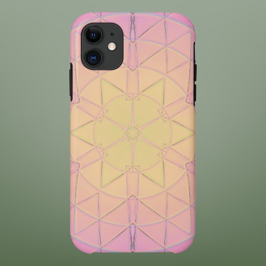 モザイクマンダライエローとピンク Case-Mate iPhoneケース
