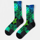 モザイクマンダラグリーンとブルー ソックス (左)