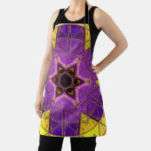 モザイクマンダラパープルとイエロー エプロン (インサイチュ)