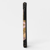 モザイクマンダラフラワーイエローブルーとブラック Case-Mate iPhoneケース (裏面/左)