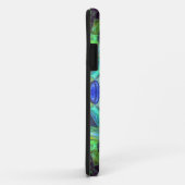 モザイクマンダラフラワーパープルブルーとグリーン Case-Mate iPhoneケース (裏面/右)