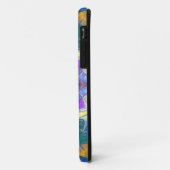 モザイクマンダラフラワーピンクブルーとイエロー Case-Mate iPhoneケース (裏面/左)