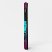 モザイクマンダラフラワーブルーとパープル Case-Mate iPhoneケース (裏面/左)