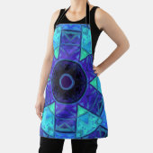 モザイクマンダラブルーとパープル エプロン (インサイチュ)