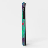 モザイクマンダラブルーグリーンと赤 Case-Mate iPhoneケース (裏面/左)