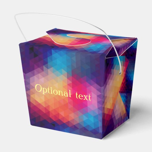 モザイクモダンカラフル幾何パターン フェイバーボックス (裏面サイド)