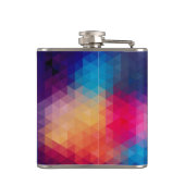 モザイクモダンカラフル幾何パターン フラスク (裏面)