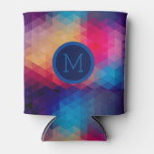 モザイクモダンカラフル幾何パターン 缶クーラー (正面)