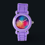 モザイクモダンカラフル幾何パターン 腕時計<br><div class="desc">カラフルモダンモザイク多角形幾何学的シームレスパターン。私のもしデザインの救済カスタマイズ、ArtOnWearデザイ連絡ナーが必要だ。要求により利用できるライブの無料の救済文字フォーマット。</div>