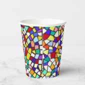 モザイクモダンタイルカラフルパターン 紙コップ (右)