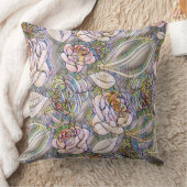 モザイクモダンバラと葉装飾用クッション クッション (ブランケット)