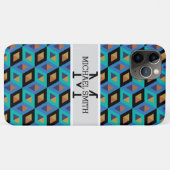 モザイクモダンモノグラム#11 Case-Mate iPhoneケース (裏面(横))