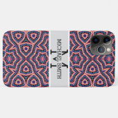 モザイクモダンモノグラム#4 Case-Mate iPhoneケース (裏面(横))