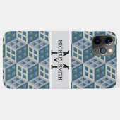 モザイクモダンモノグラム#9 Case-Mate iPhoneケース (裏面(横))