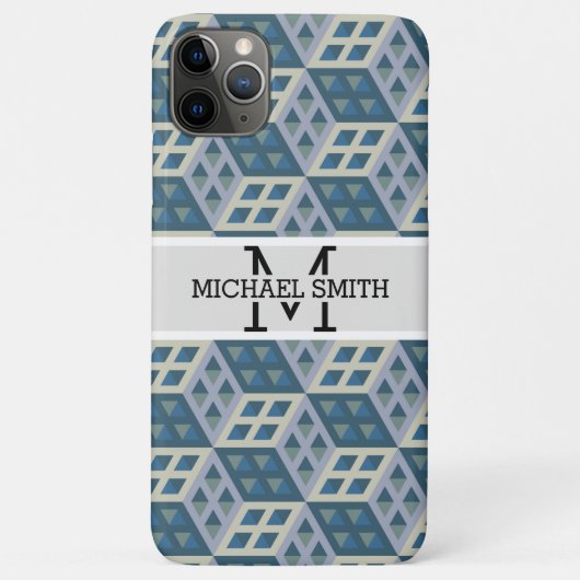 モザイクモダンモノグラム#9 Case-Mate iPhoneケース (裏面)