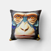 モザイクモンキークッション投げ&枕 クッション (裏面)