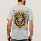 モザイクライオンTシャツデザイン Tシャツ (裏面)