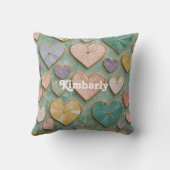 モザイクラブ：パステルハート クッション (裏面)