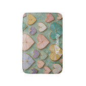 モザイクラブ：パステルハート バスマット (正面縦)