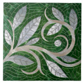 モザイクリーフスワールオーナメント タイル (正面)