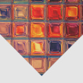 モザイクレインボー |はっきりした抽象芸術カラフルタイル 薄葉紙 (詳細)