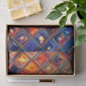 モザイクレインボー |はっきりした抽象芸術カラフルタイル 薄葉紙 (ギフト)