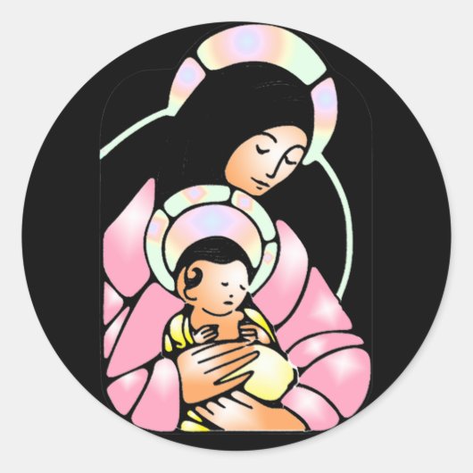 モザイクヴァージンメアリーシール ラウンドシール (正面)