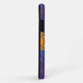 モザイク万華鏡のように千変万化するパターンスクエアイエローブルーとピンク Case-Mate iPhoneケース (裏面/右)