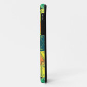 モザイク万華鏡のように千変万化するパターンスクエアオレンジイエロー&グリーン Case-Mate iPhoneケース (裏面/左)