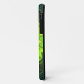 モザイク万華鏡のように千変万化するパターンフラワーグリーンとブルー Case-Mate iPhoneケース (裏面/左)