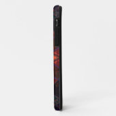 モザイク万華鏡のように千変万化するパターンフラワーパープルオレンジとブルー Case-Mate iPhoneケース (裏面/左)