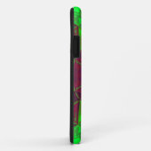 モザイク万華鏡のように千変万化するパターンフラワーピンク緑と黄色 Case-Mate iPhoneケース (裏面/右)