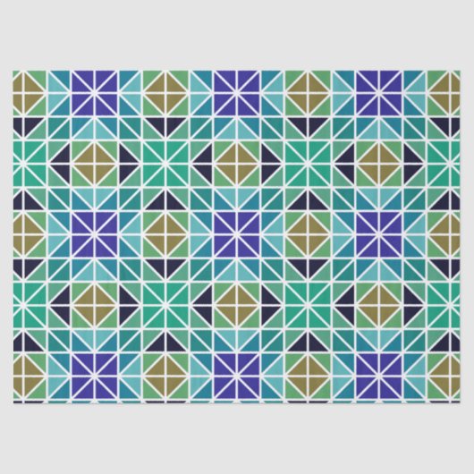 モザイク三角形ティッシュペーパー 薄葉紙 (正面)