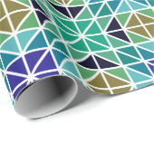 モザイク三角形ラッピング紙 ラッピングペーパー (ロールコーナー)