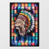 モザイク付きバックライト付きステンドグラス窓 –  ウィンドウサイン (シート)