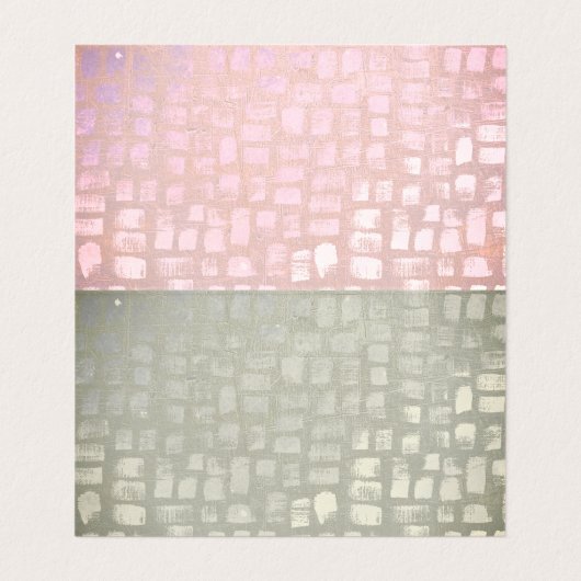 モザイク効果イヤリングホルダー、ジュエリー表示カード 名刺 (内部フラット)